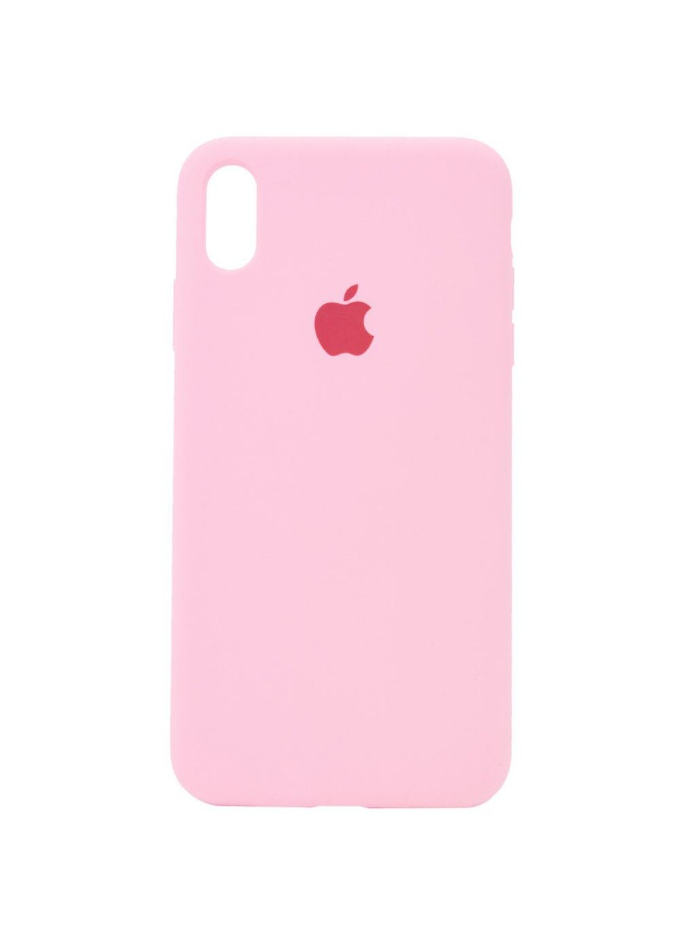 Силиконовый чехол Silicone Cover Full для iPhone XS Max (розовый)