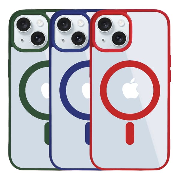 Чехол NEW TPU Color with Magsafe для iPhone 15 0 Red / Красный Новый